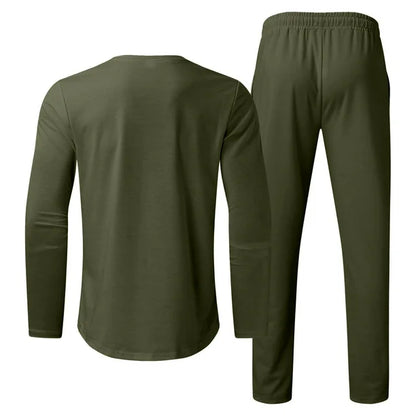 Men’s Casual Two Piece Set | Slim Fit, Trouser & Top