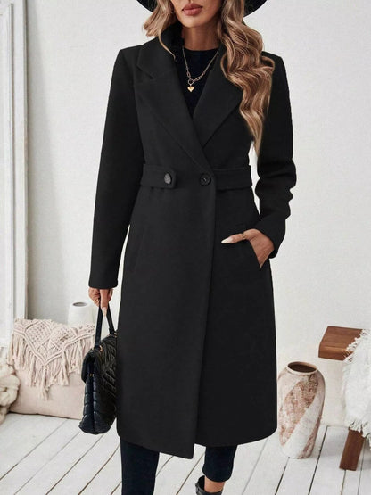 Taleah - Elegant one-button long trenchcoat