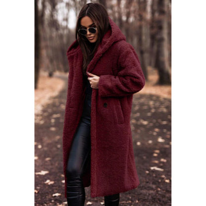 Aisling | Women's Elegant Long Hooded Coat | Warm, Stylish, Versatile Comfort