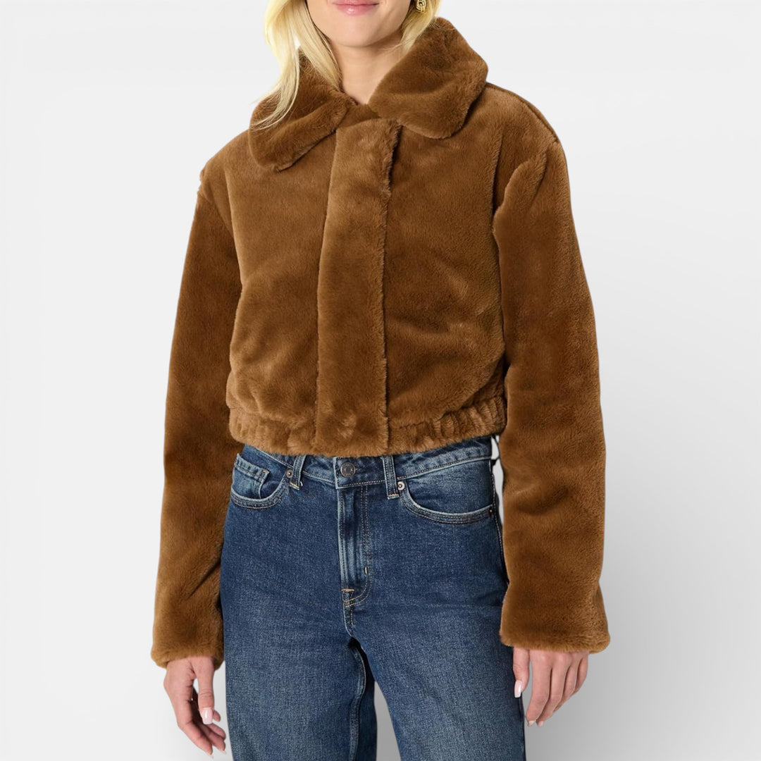 Lauryn - Oversized stylish warm cropped jacket