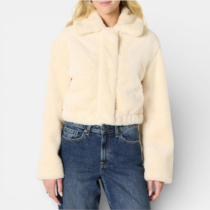 Lauryn - Oversized stylish warm cropped jacket