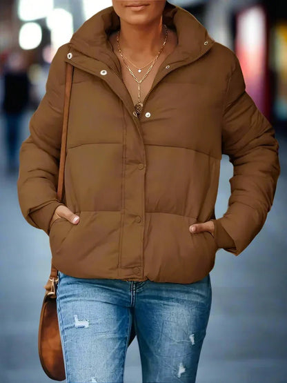 Desirae - Stylish cropped puffer jacket