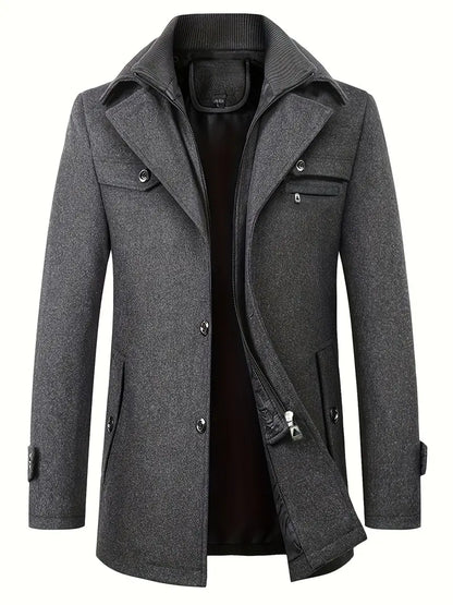 Aidan | Premium Men’s Overcoat | Chic, Insulated, All-Occasion Elegance