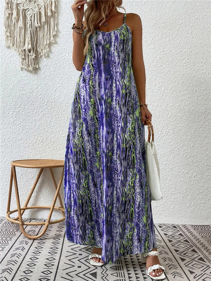 Lainey - Elegant sleeveless bohemian maxi dress