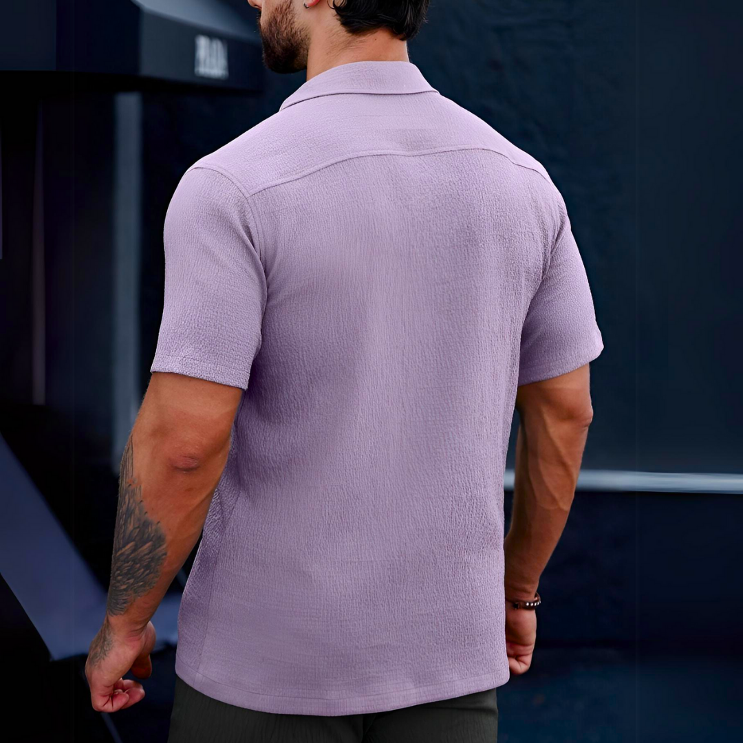 Ronan | Elegant Short-Sleeve Shirt for Gentlemen | Breathable, Stylish, Versatile