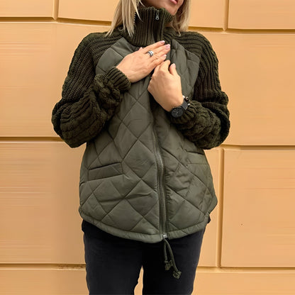 Yuna - Stylish padded warm jacket with pockets
