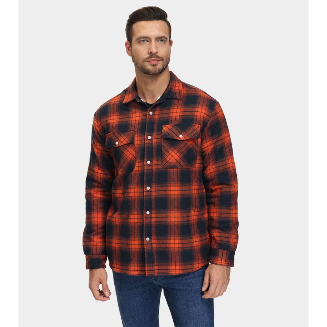 O'Connell | Insulated Men's Flannel Shirt for Winter Comfort | Stylish, Versatile, Warm