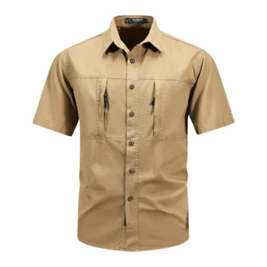 Finnian | Contemporary Short-Sleeved Padded Shirt for Men | Lightweight, Stylish, Versatile