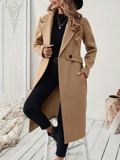 Kimber - Elegant long warm trenchcoat