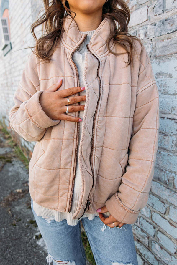 Soleil - Casual warm lined puffer jacket