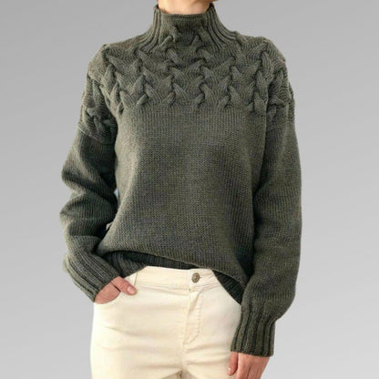 Camelia - Elegant knitted high-neck jumper