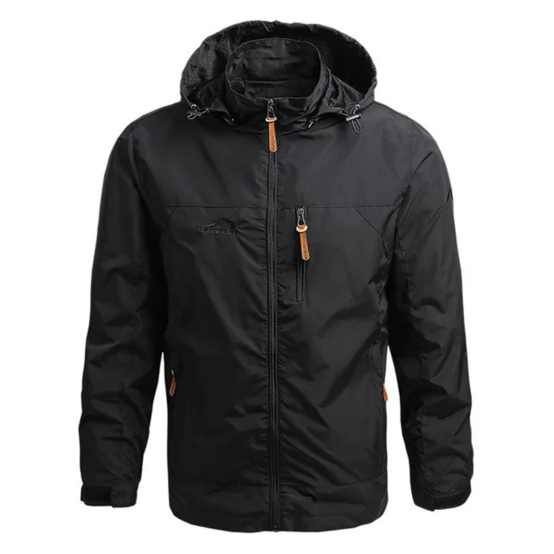 Emerald Crest | Men's Lightweight Rain Jacket | Stylish, Waterproof, Breathable