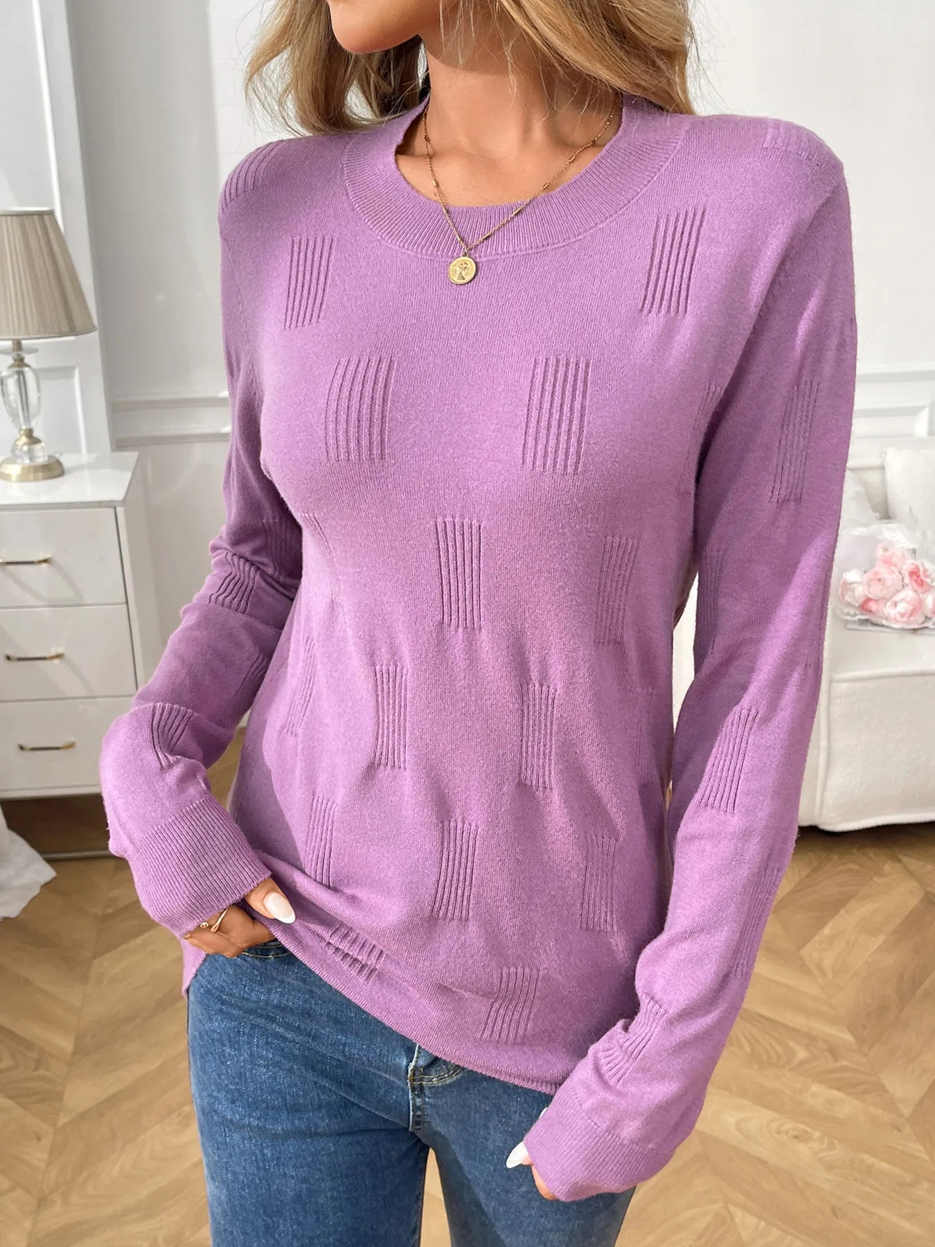 Josiane - Casual crew neck long-sleeve jumper