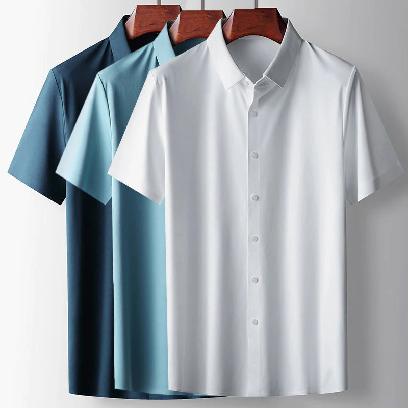 Finnian | Luxurious Men's Casual Shirt | Soft Fabric, Polo Collar, Elegant Design