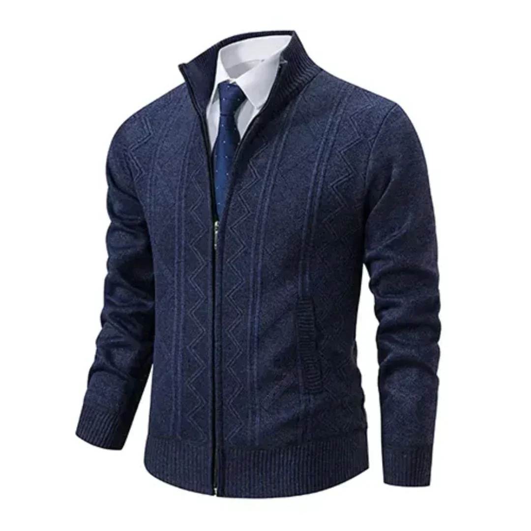 Oisin | Men's Zip-Up Knit Jacket | Stylish, Comfortable, Versatile Fit