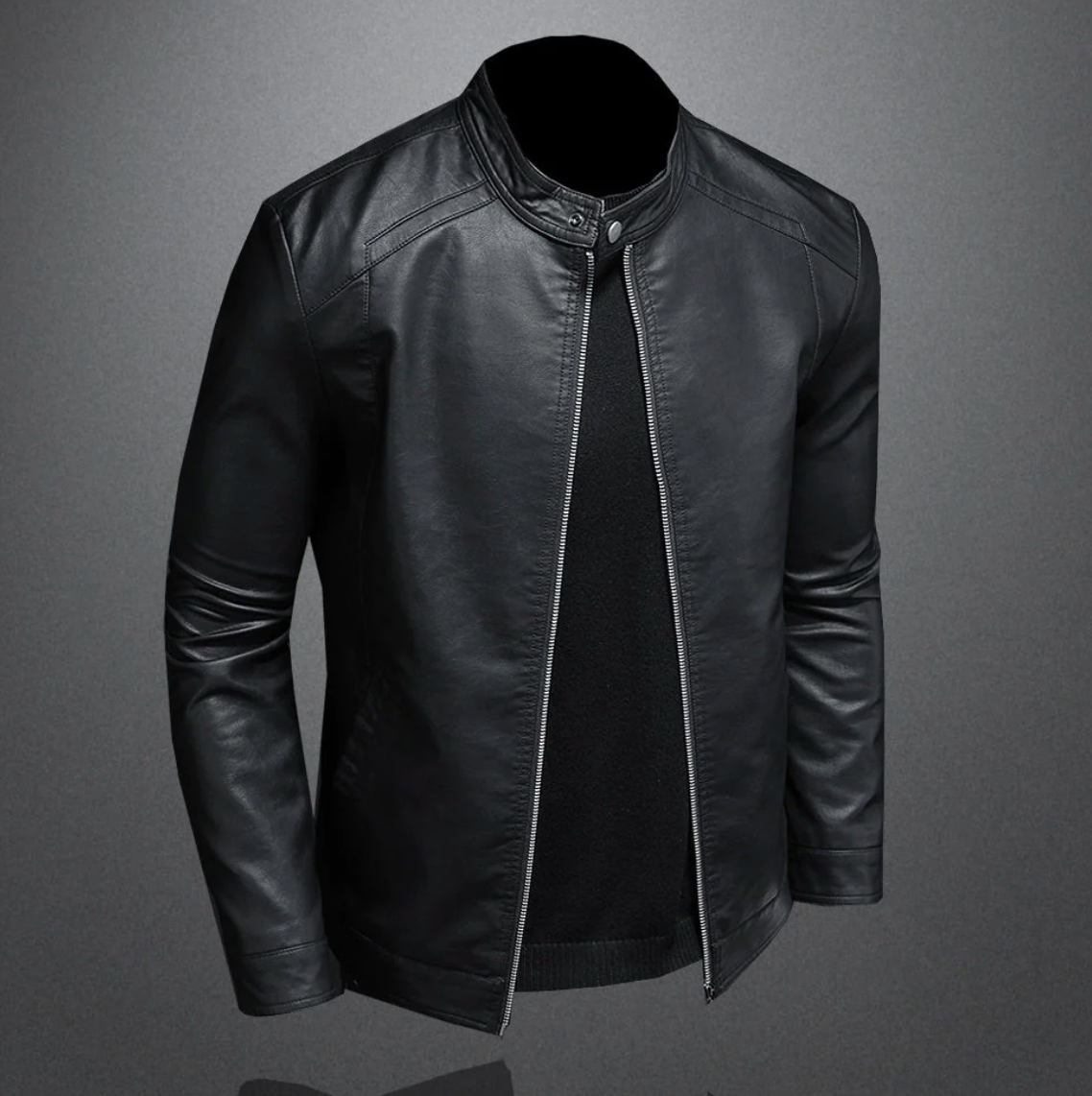 Tadhg | Premium Leather Biker Jacket | Rugged, Stylish, All-Weather Protection