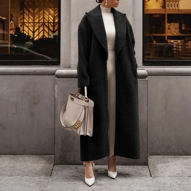 Kaitlin - Elegant oversized versatile long trench coat
