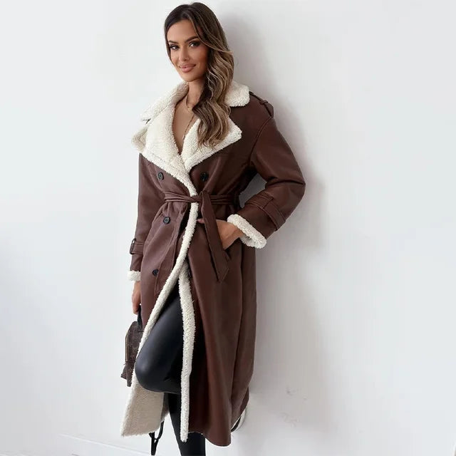 Saoirse | Elegant Long Coat for Women | Luxurious, Warm, Versatile Design