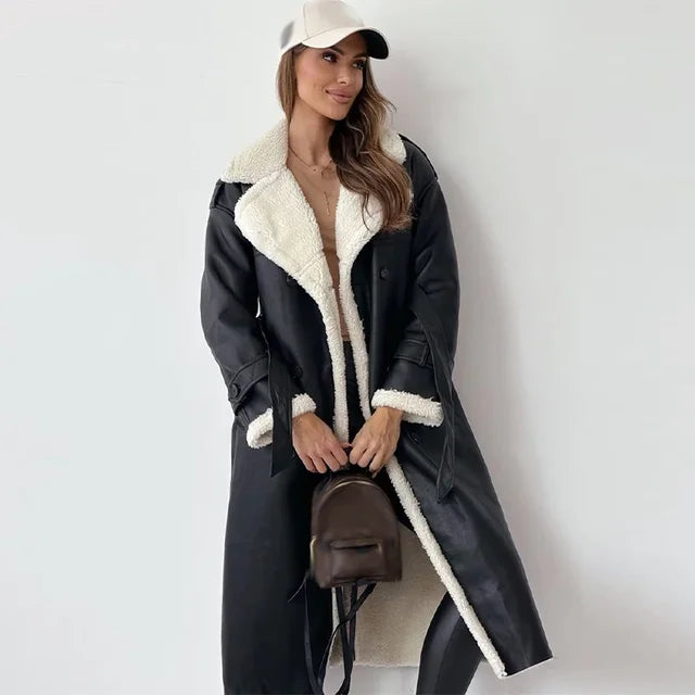 Saoirse | Elegant Long Coat for Women | Luxurious, Warm, Versatile Design