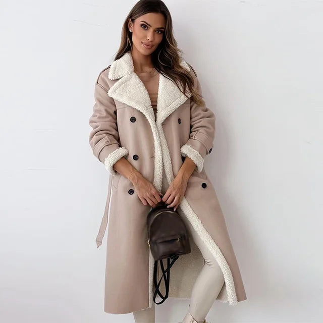 Saoirse | Elegant Long Coat for Women | Luxurious, Warm, Versatile Design