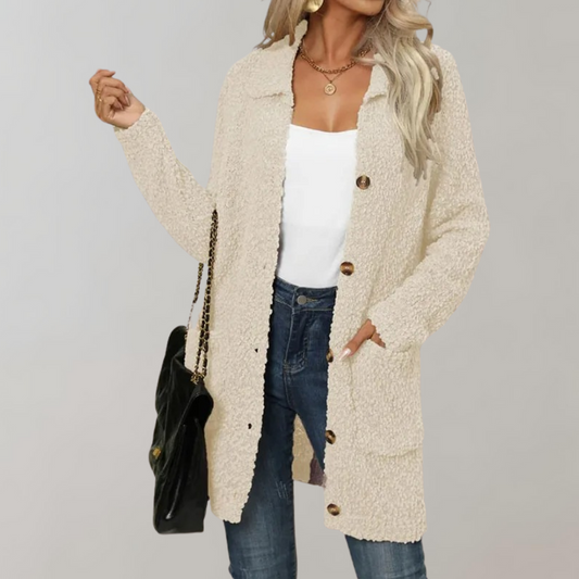 Elysia | Women's Elegant Long Knit Cardigan | Warm, Chic, Perfect for Layering