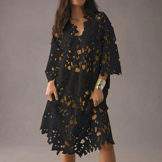Maggie - Loose stylish hollowed-out dress