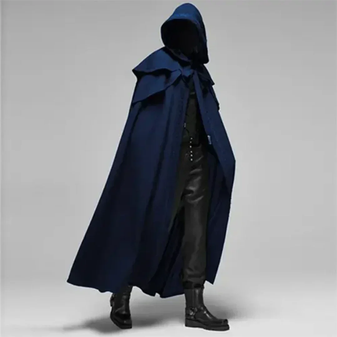 Ronan | Exquisite Hooded Cape for Men | Elegant, Dramatic, Versatile Design