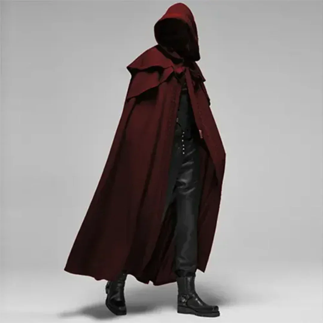 Ronan | Exquisite Hooded Cape for Men | Elegant, Dramatic, Versatile Design