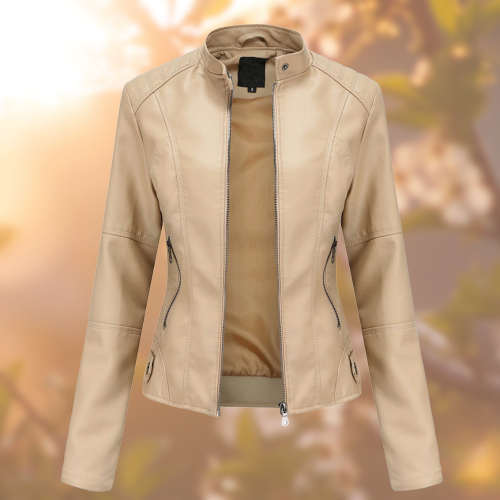 Saoirse | Chic Women's Leather Biker Jacket | Premium Quality, Stylish Design