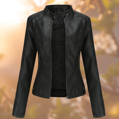 Saoirse | Chic Women's Leather Biker Jacket | Premium Quality, Stylish Design