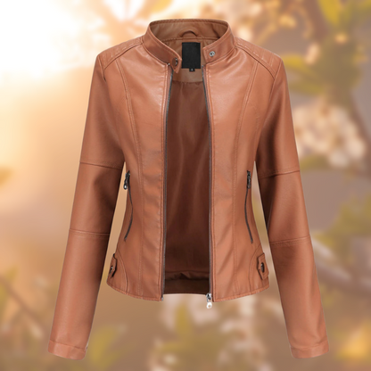 Saoirse | Chic Women's Leather Biker Jacket | Premium Quality, Stylish Design