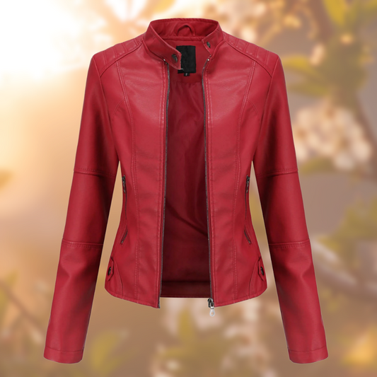 Saoirse | Chic Women's Leather Biker Jacket | Premium Quality, Stylish Design