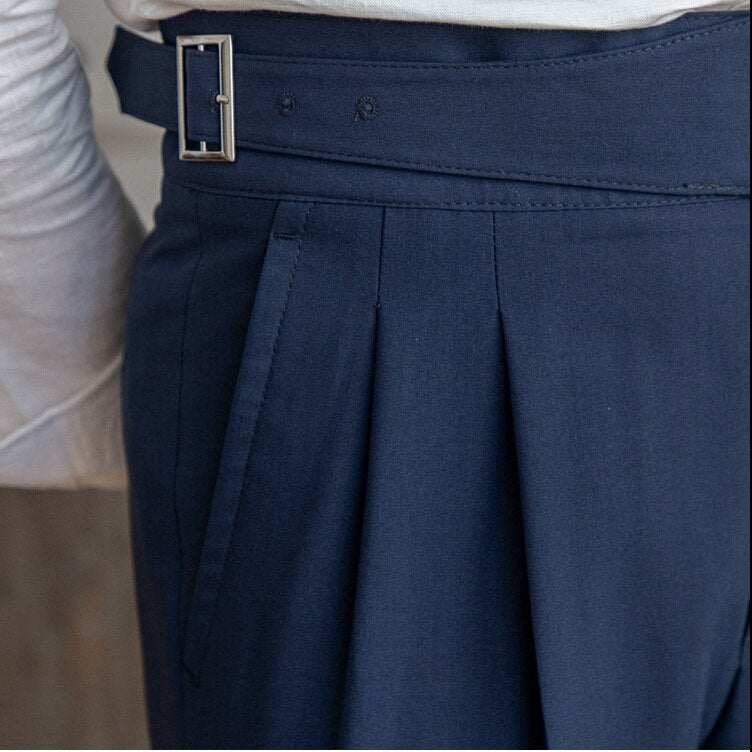 O'Sullivan | Elegant High-Waisted Leather Belt Trousers | Stylish, Comfortable Fit