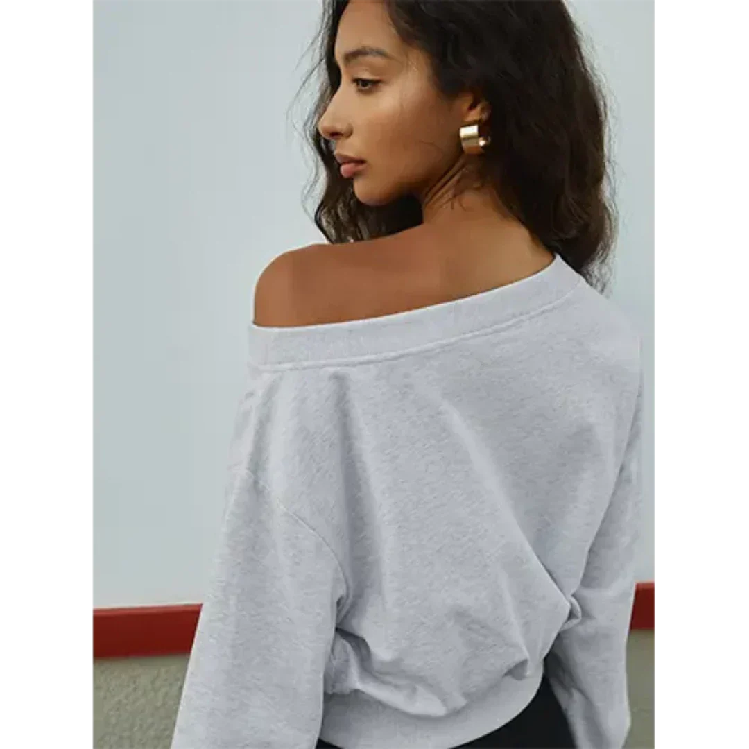 Caitlin | Women's Off-Shoulder Knit Jumper | Fashionable, Warm, Versatile Style