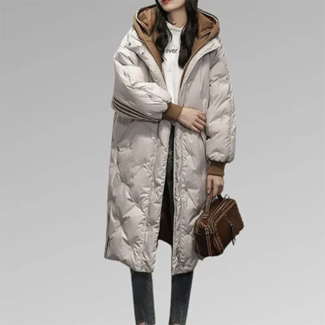 Aisling | Elegant Long Puffer Coat for Women | Warm, Stylish, Weather-Resistant