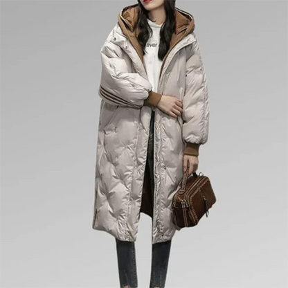 Aisling | Elegant Long Puffer Coat for Women | Warm, Stylish, Weather-Resistant