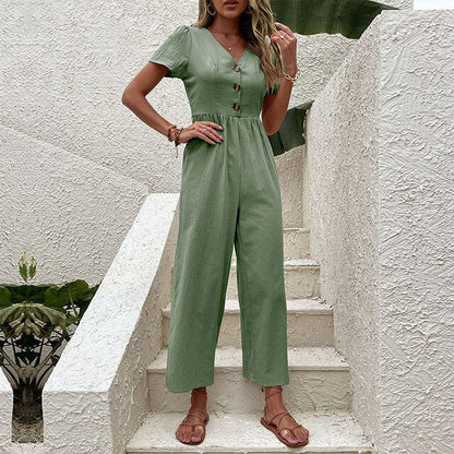 Lovisa – Chic Casual Short-Sleeve Jumpsuit