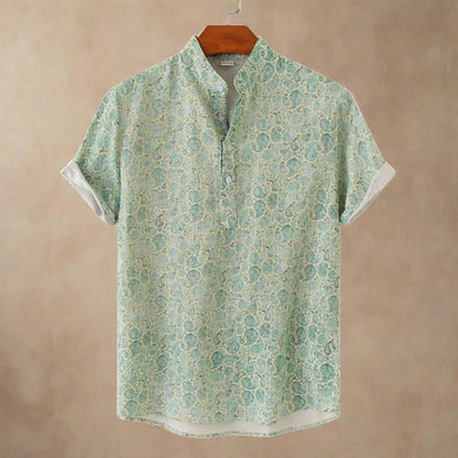 Cormac | Trendy Men's Floral Spring Shirt | Lightweight, Comfortable, Versatile Design