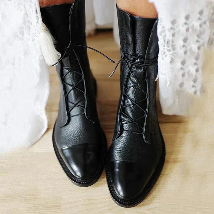 Aisling | Vintage-Inspired Heeled Boots for Timeless Elegance | Comfort, Durable, Chic