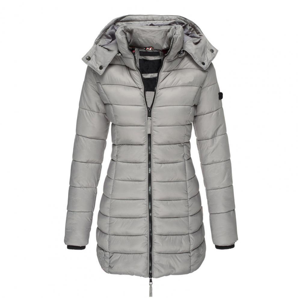 Sloane - Elegant versatile quilted coat with removable hood