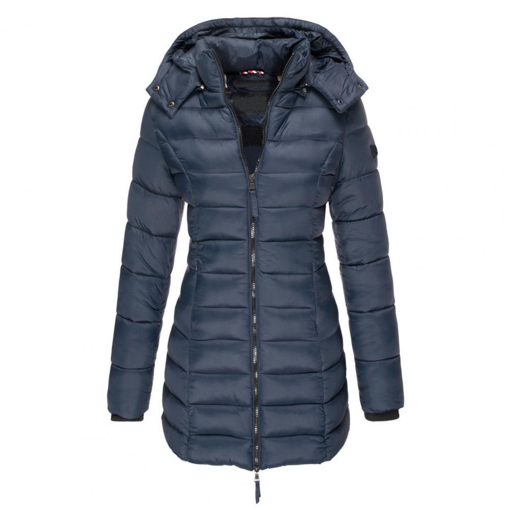 Sloane - Elegant versatile quilted coat with removable hood