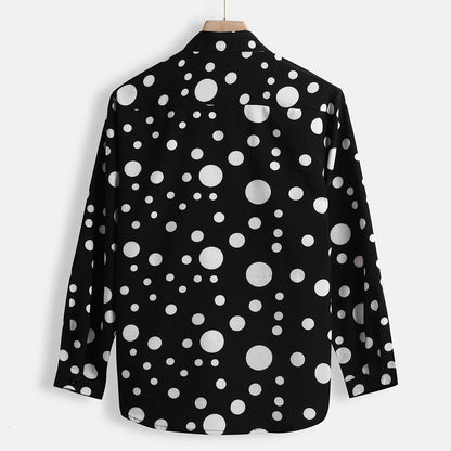 Oisin | Contemporary Polka-Dot Shirt for Men | Lightweight, Versatile, Premium Quality