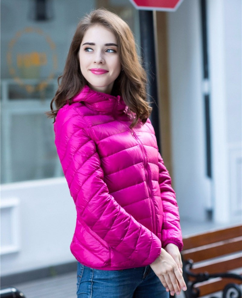 Aoife | Reversible Women's Down Jacket for Ultimate Comfort and Style | Warm, Chic, Travel-Friendly