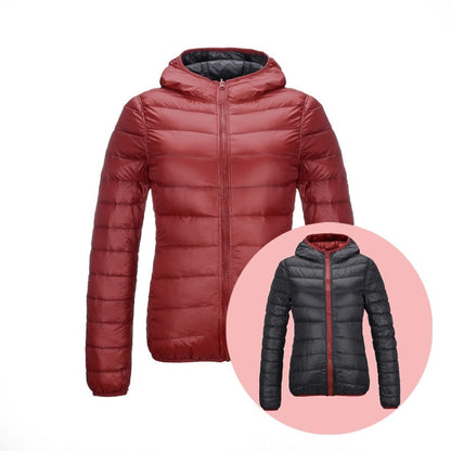 Aoife | Reversible Women's Down Jacket for Ultimate Comfort and Style | Warm, Chic, Travel-Friendly