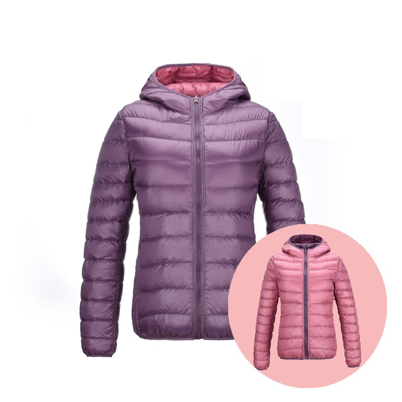 Aoife | Reversible Women's Down Jacket for Ultimate Comfort and Style | Warm, Chic, Travel-Friendly