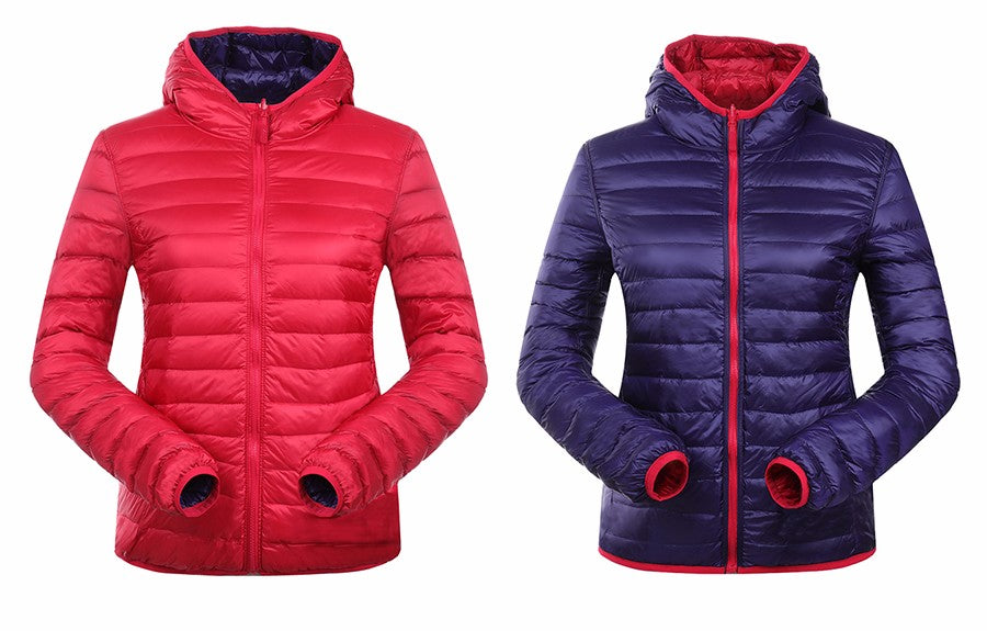 Aoife | Reversible Women's Down Jacket for Ultimate Comfort and Style | Warm, Chic, Travel-Friendly