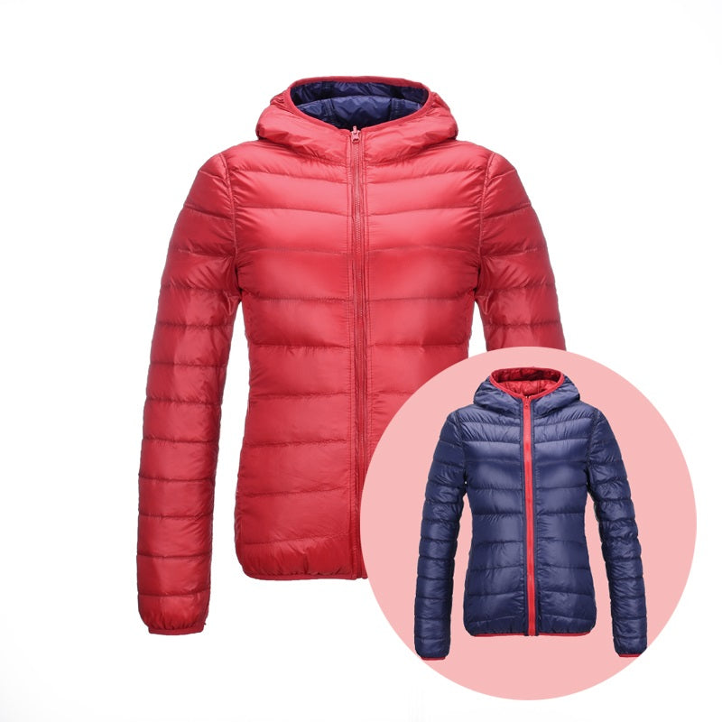 Aoife | Reversible Women's Down Jacket for Ultimate Comfort and Style | Warm, Chic, Travel-Friendly