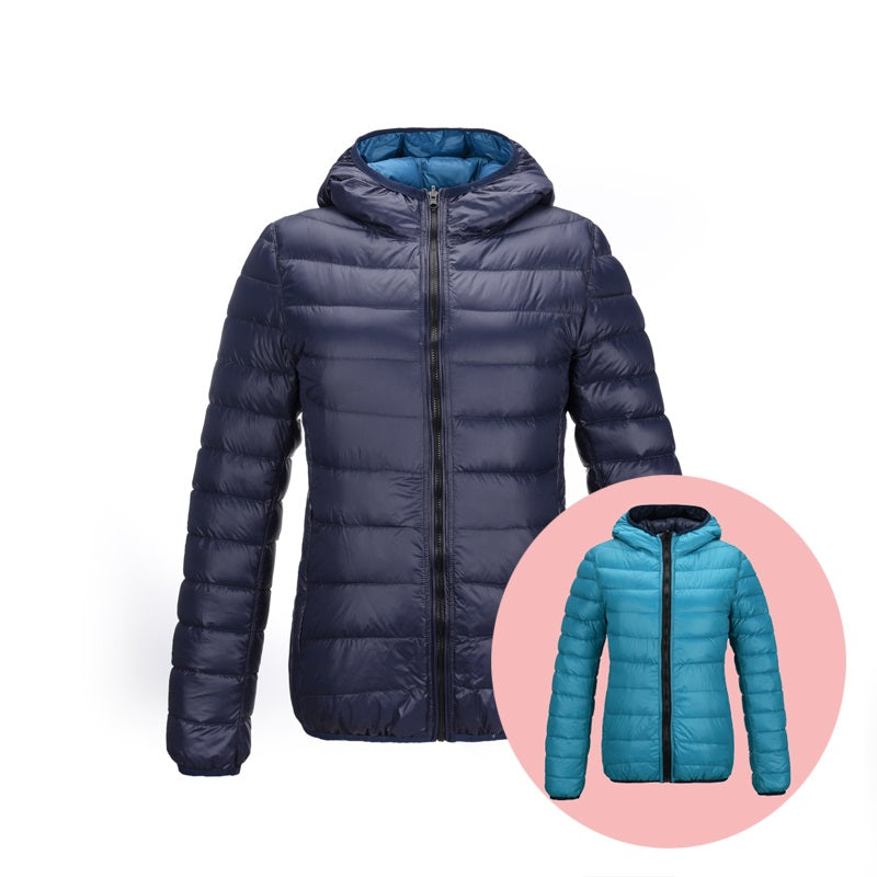 Aoife | Reversible Women's Down Jacket for Ultimate Comfort and Style | Warm, Chic, Travel-Friendly