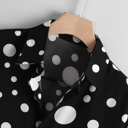 Oisin | Contemporary Polka-Dot Shirt for Men | Lightweight, Versatile, Premium Quality