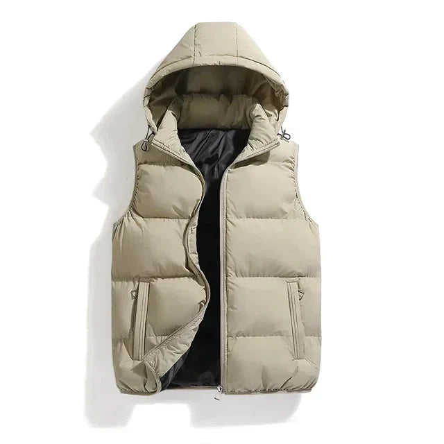 Kieran | Men's Stylish Gilet with Detachable Hood | Comfortable, Weather-Resistant, Versatile